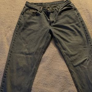 Vintage Lee Riders high rise, straight leg, 100% cotton jeans